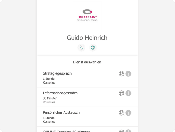 Termin online vereinbaren