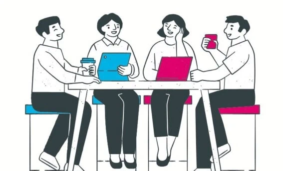 Psychologische Rollen im Team Illustration psychologischer Rollen im Team und ihrer Gruppendynamik von COATRAIN® Hamburg
